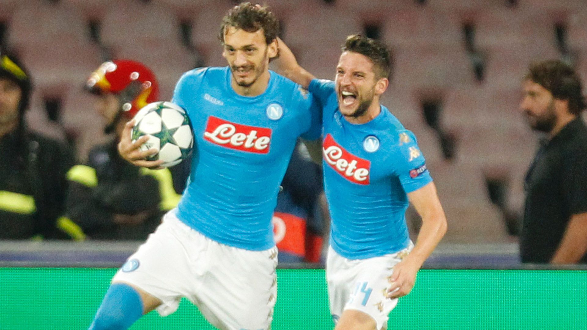 Gabbiadini Mertens Napoli Besiktas Champions League