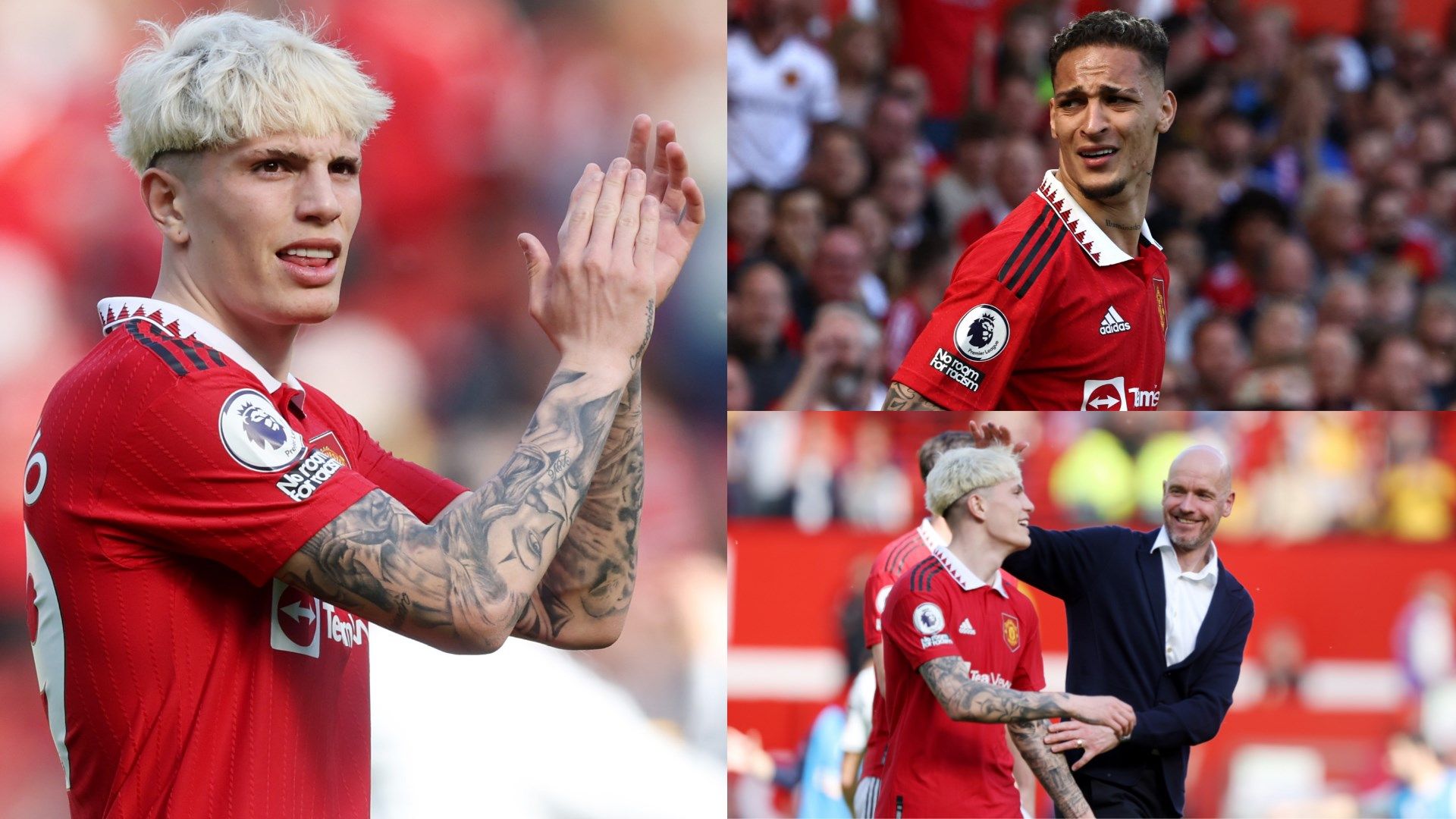 Alejandro Garnacho Antony Erik ten Hag Man Utd 2022-23