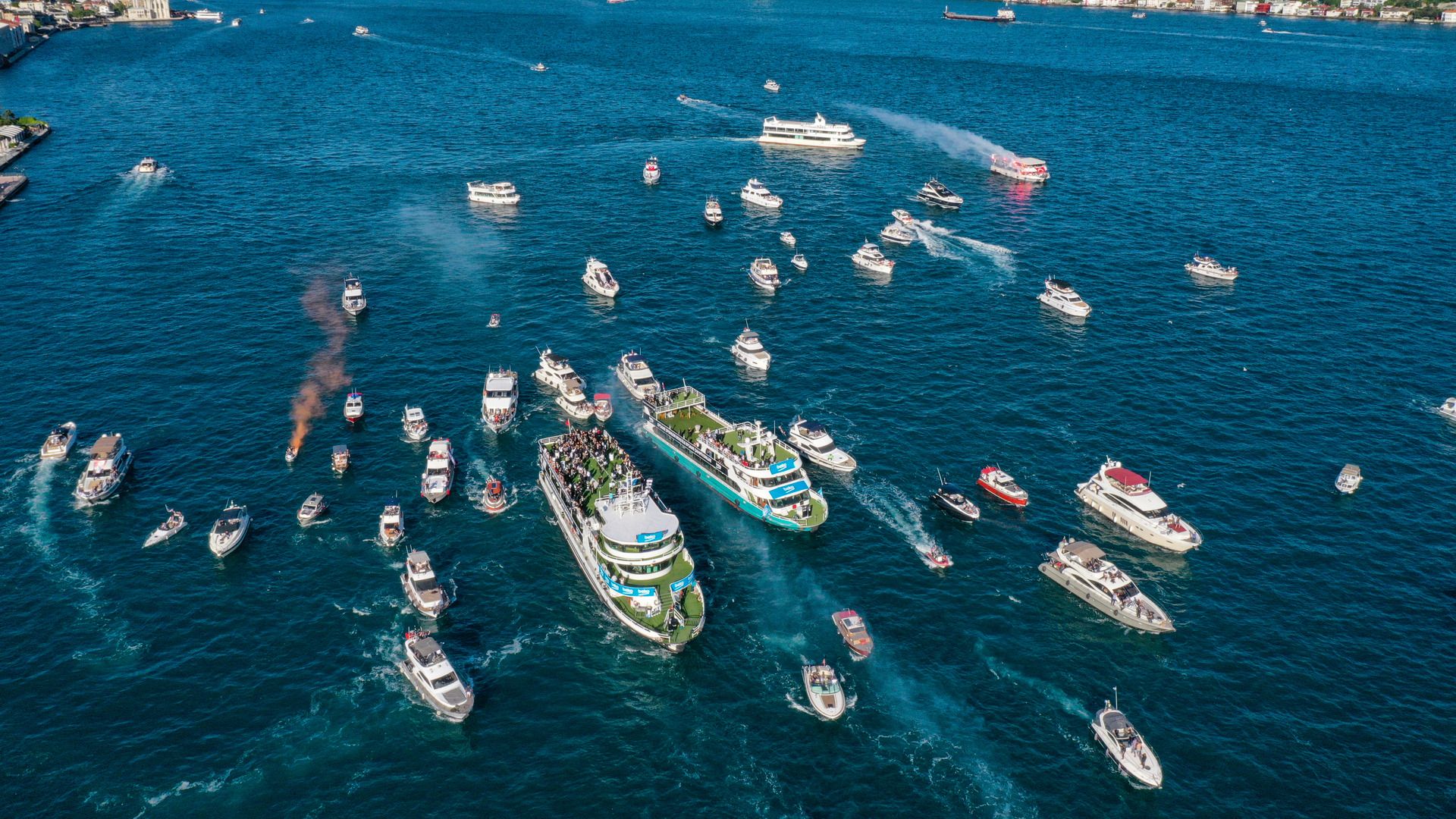 Besiktas championship celebration 2021