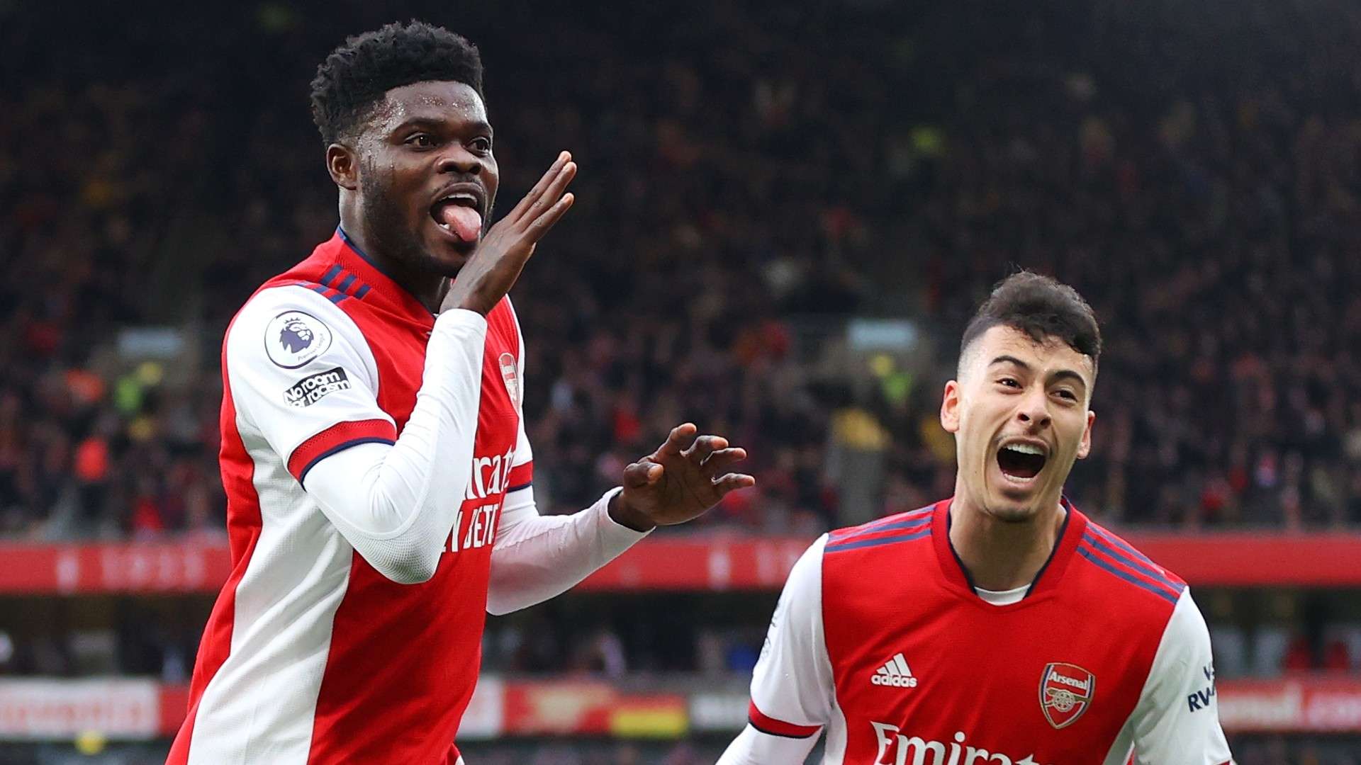 Thomas Partey Arsenal Leicester 2021-22