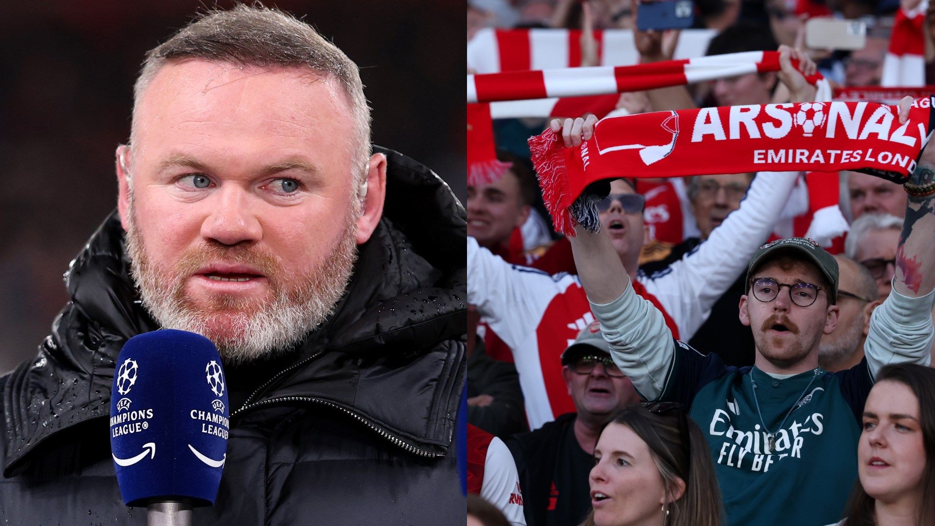 Wayne Rooney calls out 'disappointing' Arsenal fans for 'subdued' atmosphere in PSG Champions League semi-final first-leg defeat