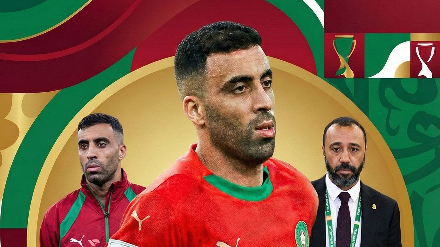 Abderrazak Hamdallah Tarik Sektioui Morocco GFX GOAL ONLY