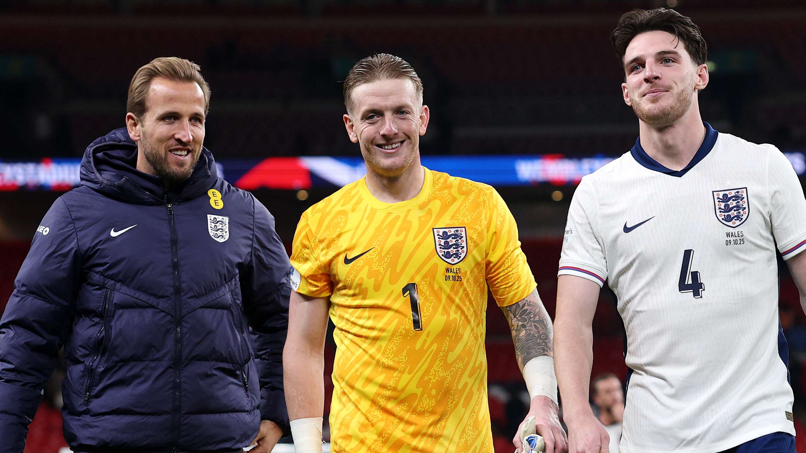 Harry Kane Jordan Pickford Declan Rice