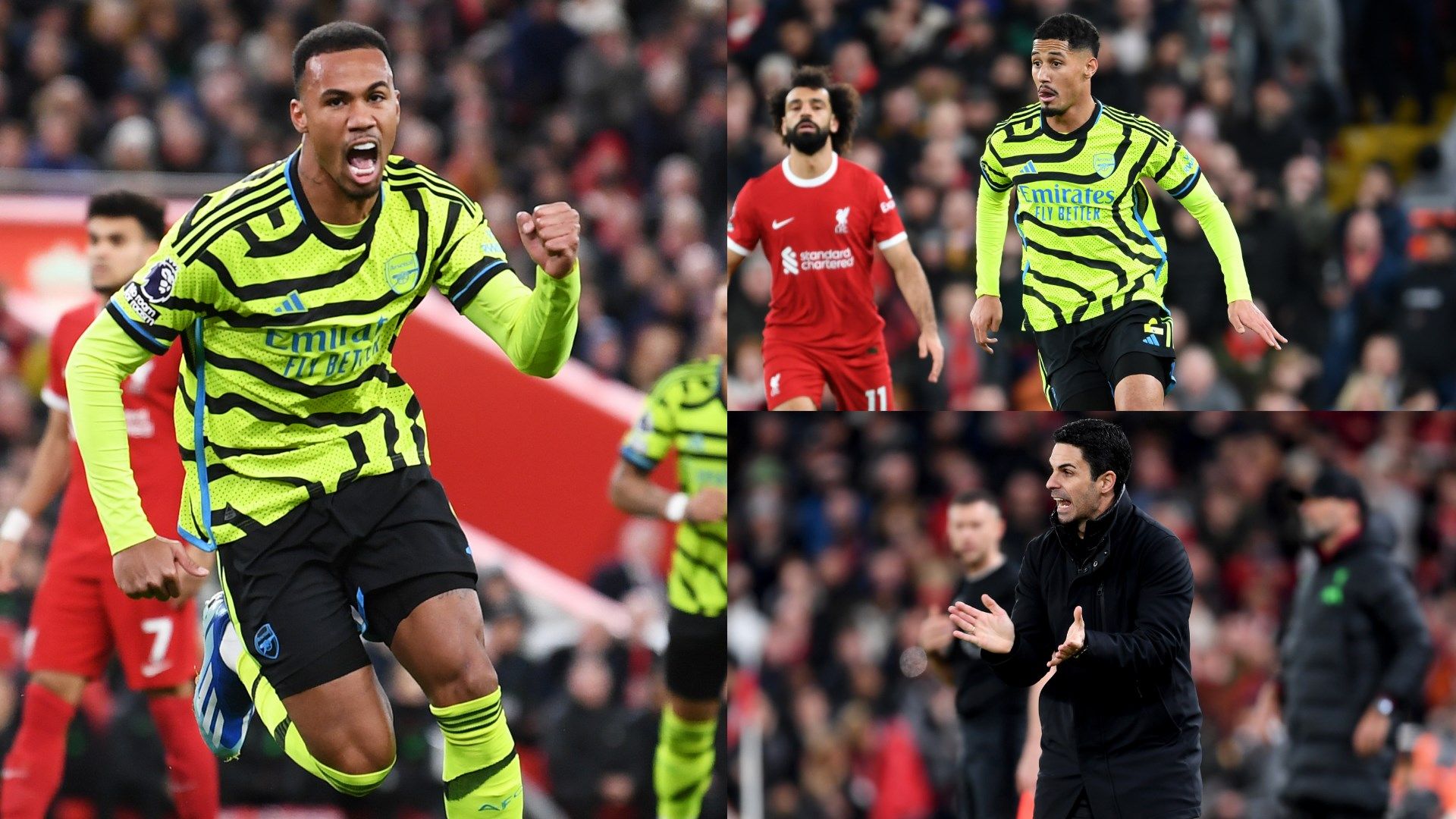 Arsenal duo Gabriel Magalhaes and William Saliba stand strong at Liverpool