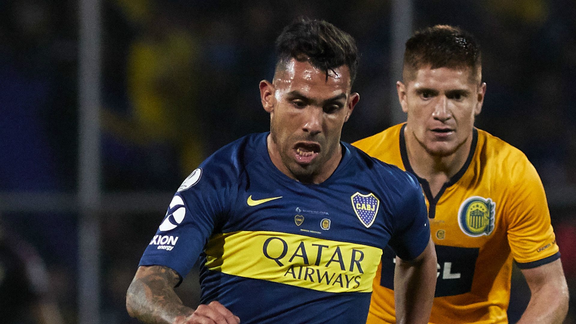Carlos Tevez Boca Rosario Central Supercopa Argentina