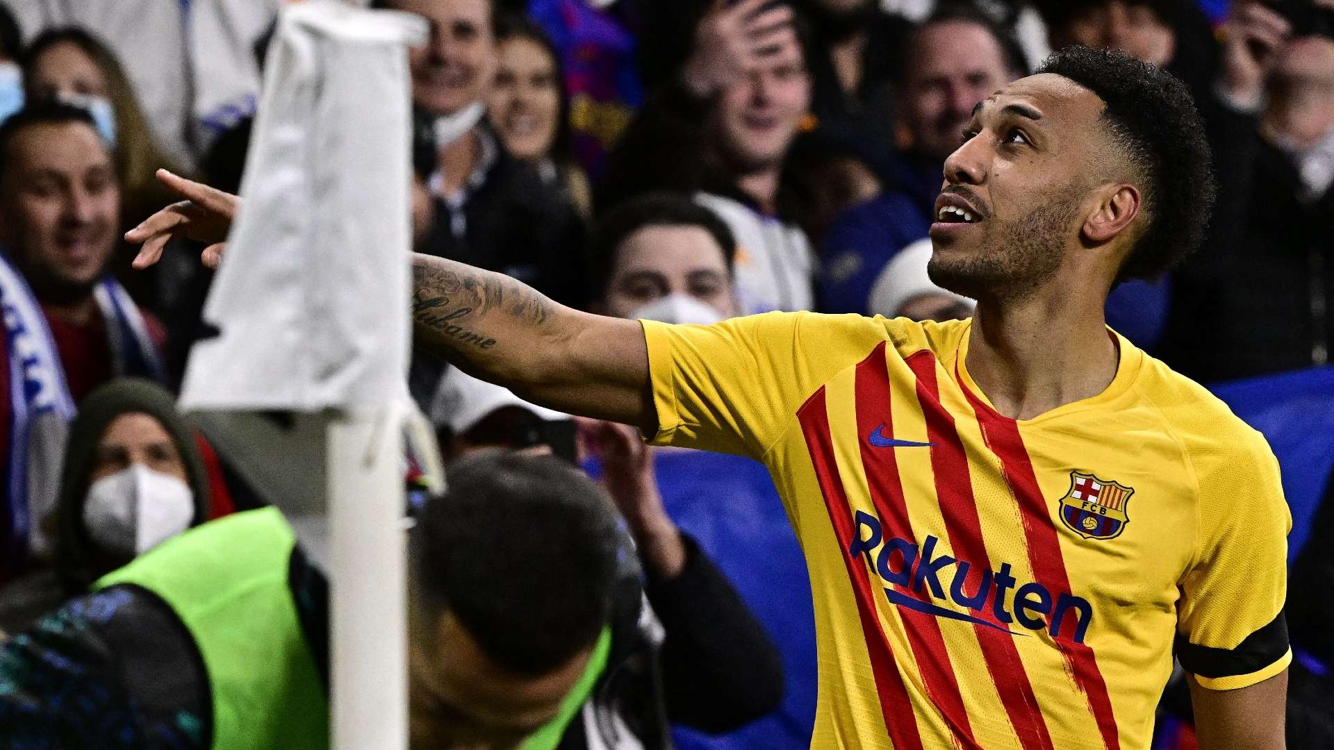 Barcelona's Pierre Emerick Aubameyang 2021-22