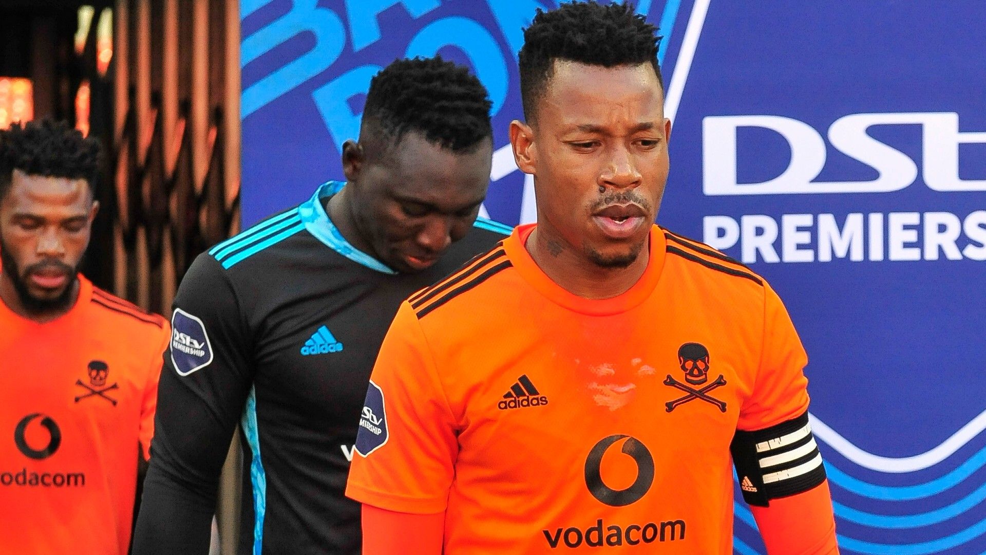 Thulani Hlatshwayo, Richard Ofori & Happy Jele, Orlando Pirates, March 2021