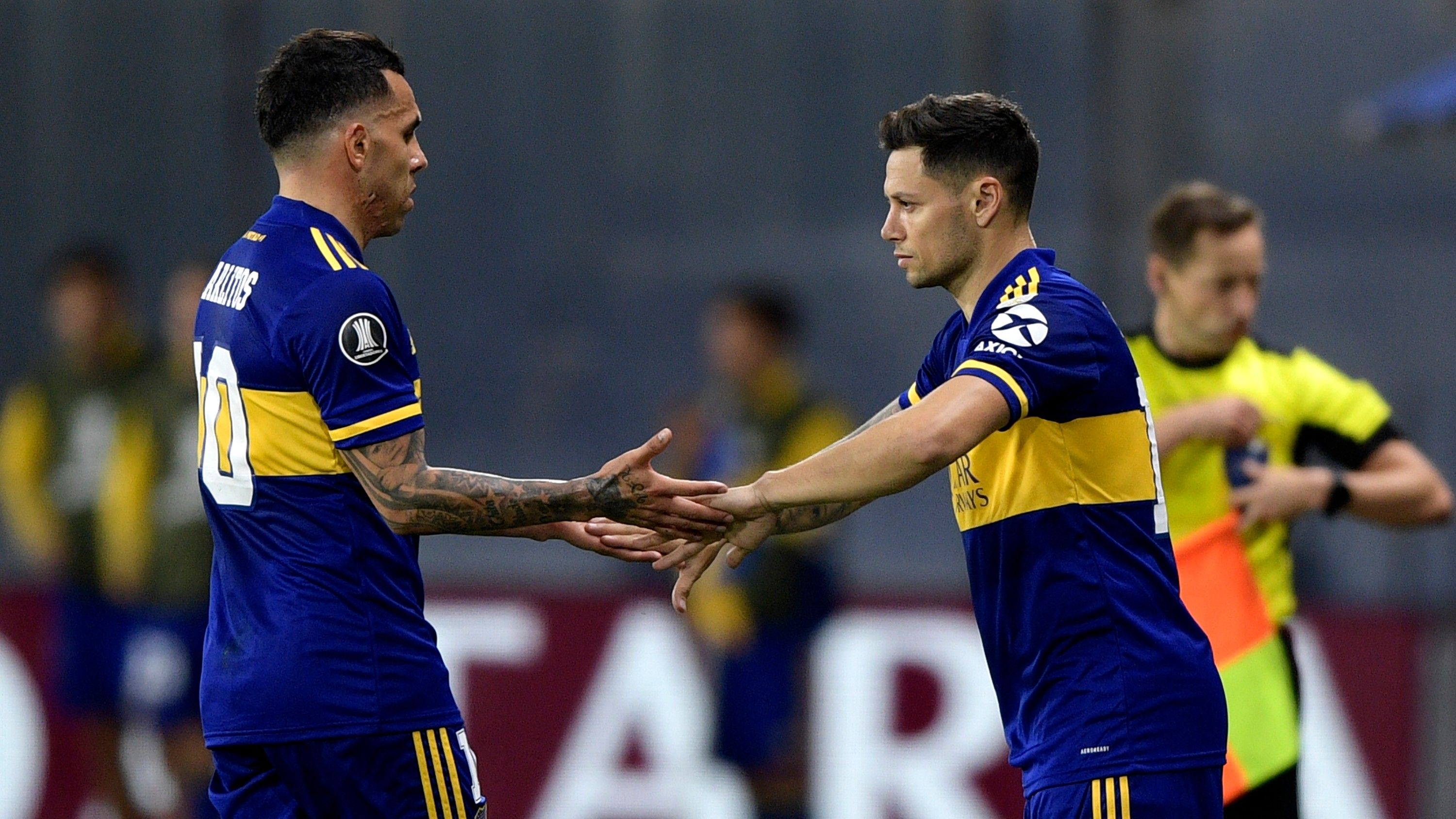 Mauro Zarate Carlos Tevez Boca Libertad Fecha 4 Grupo H Copa Libertadores 2020