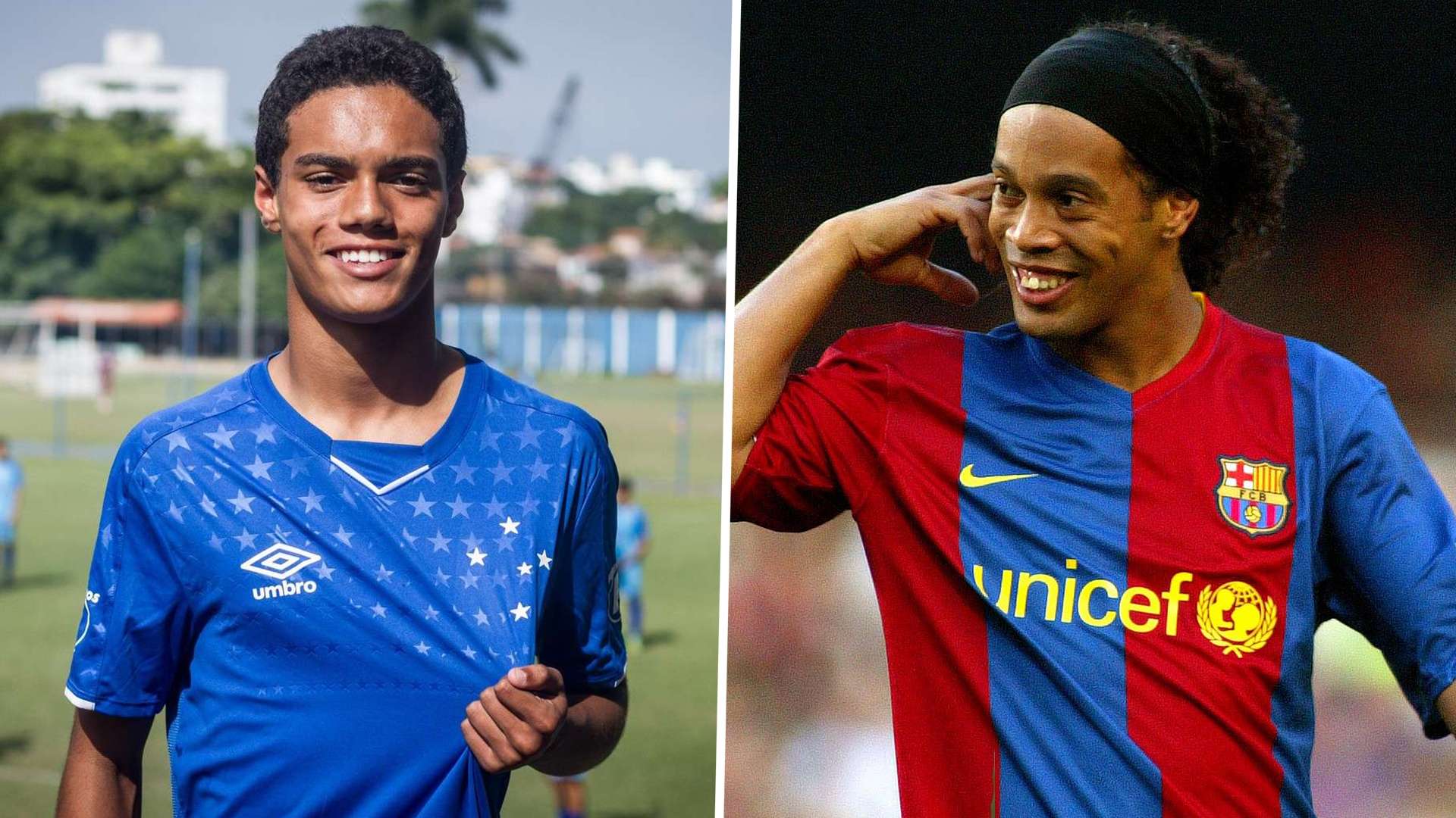 Joao Mendes Cruzeiro Ronaldinho Barcelona