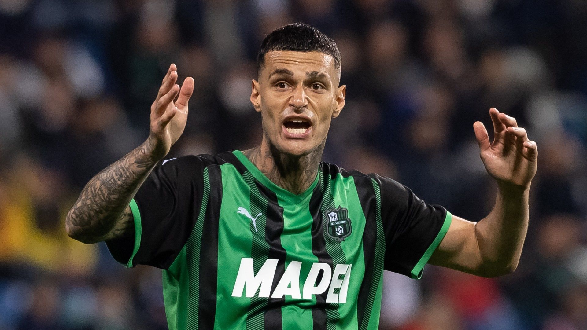 Gianluca Scamacca-Sassuolo-west ham