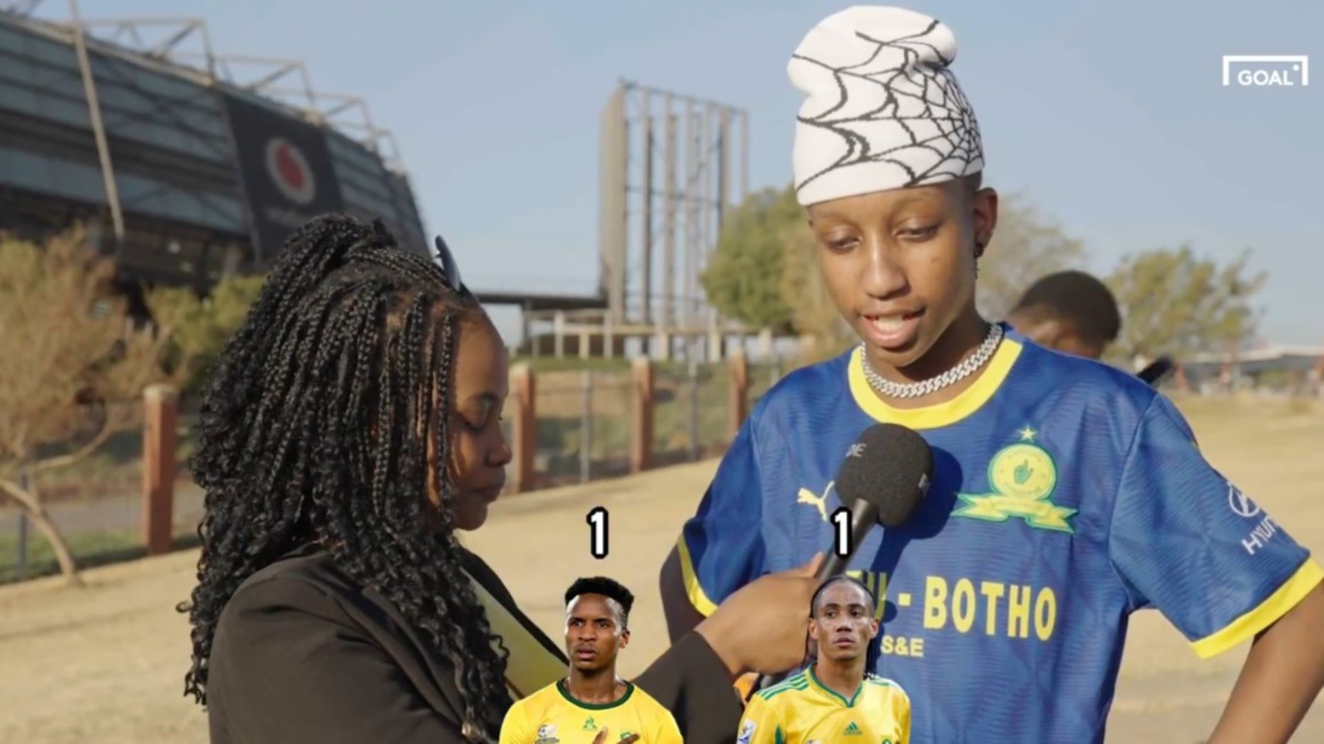 Bafana fans Zwane vs Pienaar video