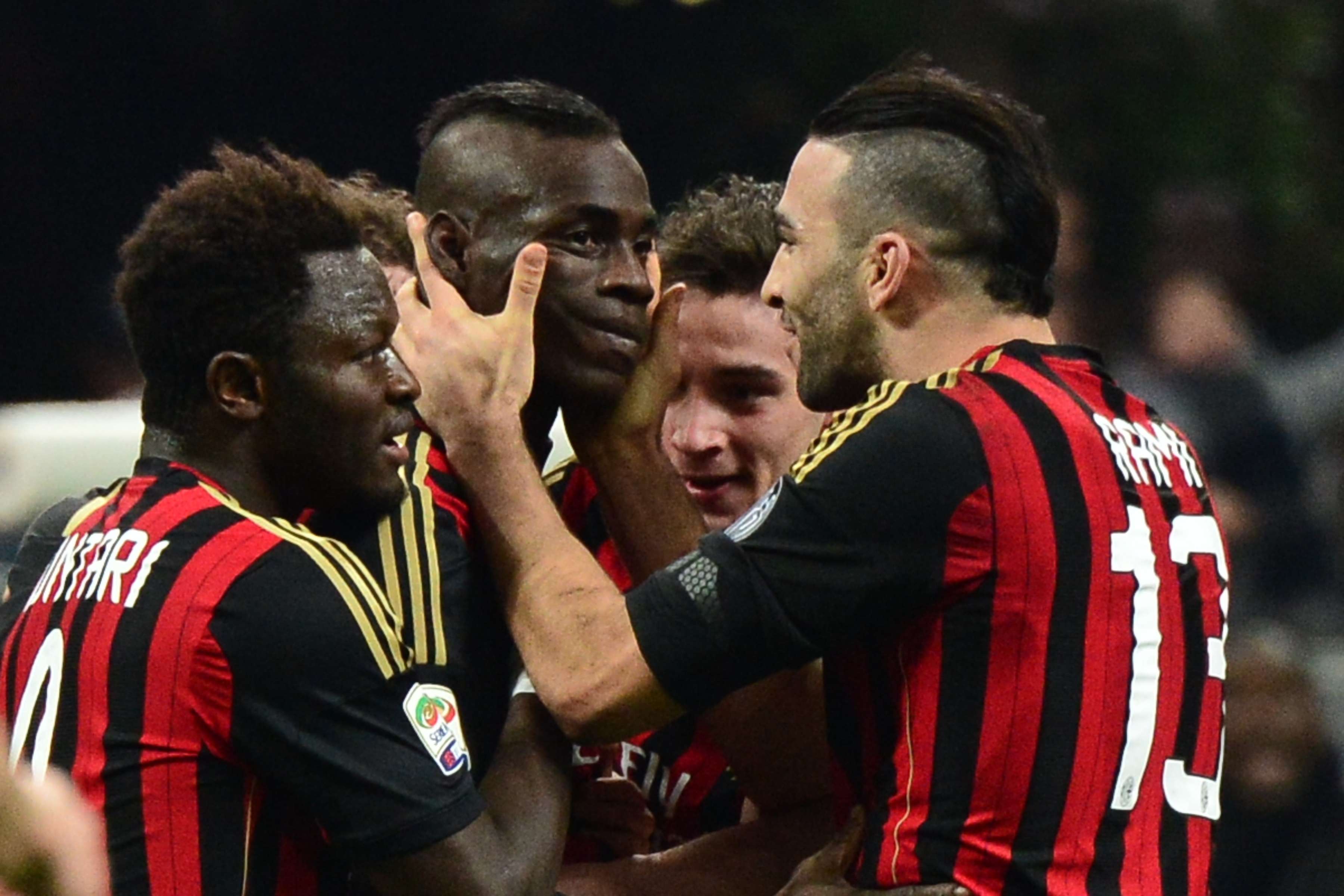 rami et balotelli à l'AC Milan