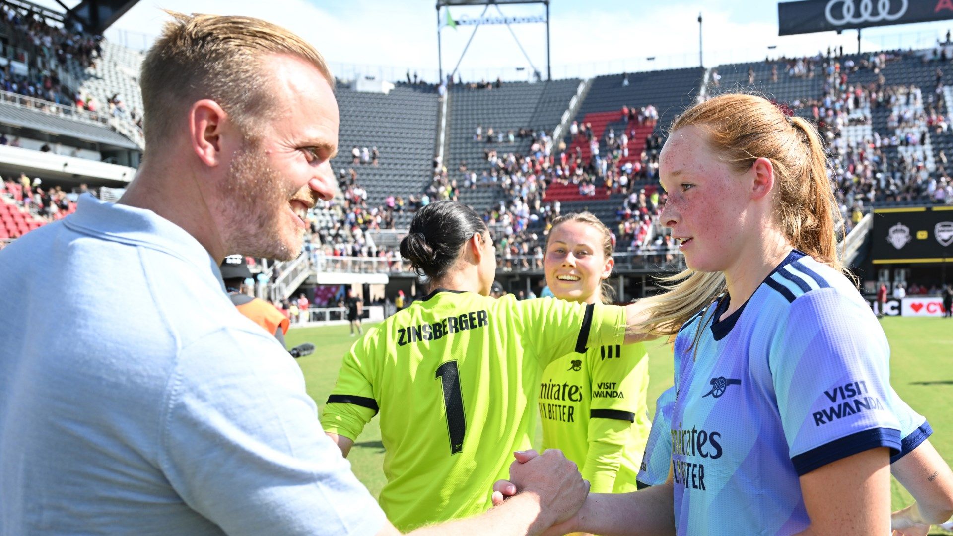 Jonas Eidevall Katie Reid Arsenal Women 2024-25