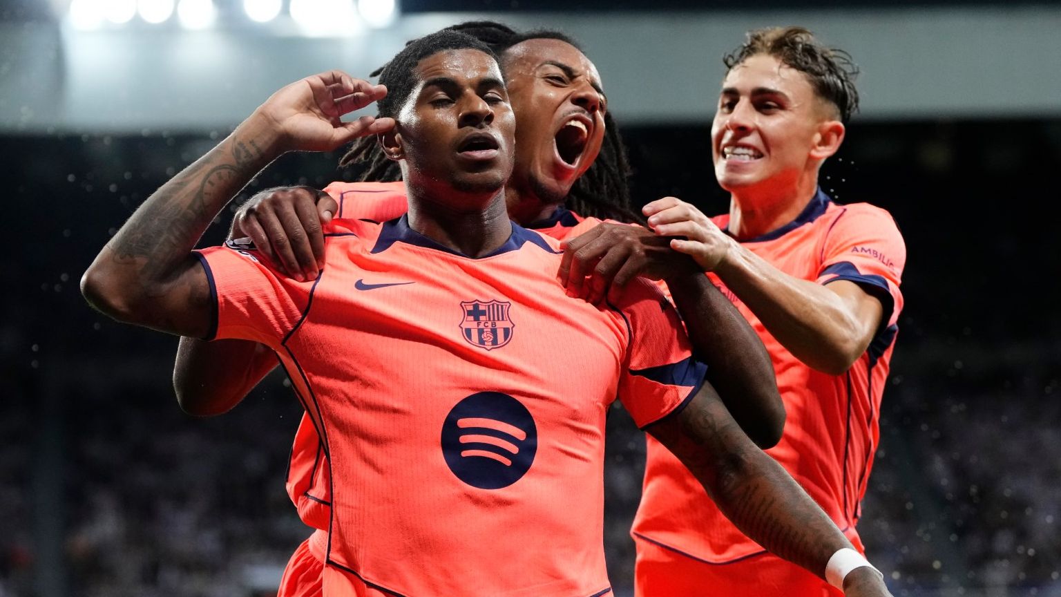 Marcus Rashford Barcelona Newcastle Champions League ratings