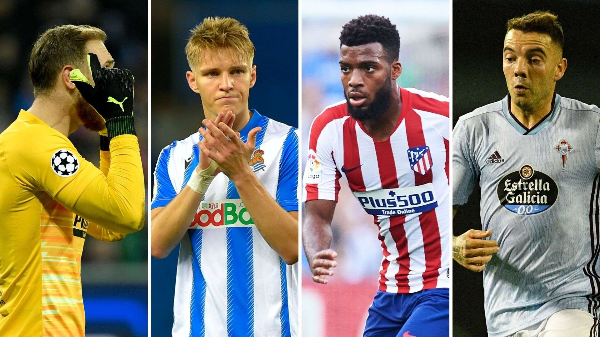 Oblak, Odegaard, Lemar y Aspas