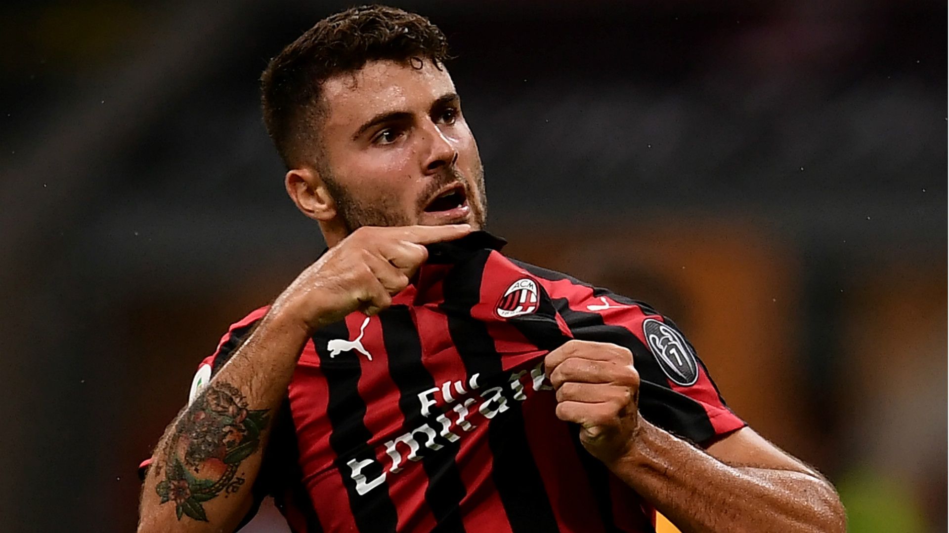 Patrick Cutrone Milan Roma Serie A 31082018