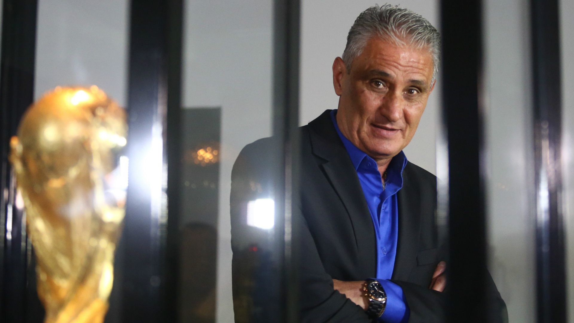 Tite apresentação Brasil World Cup trophy 20062016