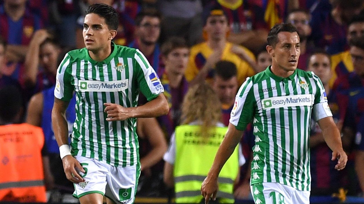 Marc Bartra Andres Guardado Barcelona Betis LaLiga 25082019