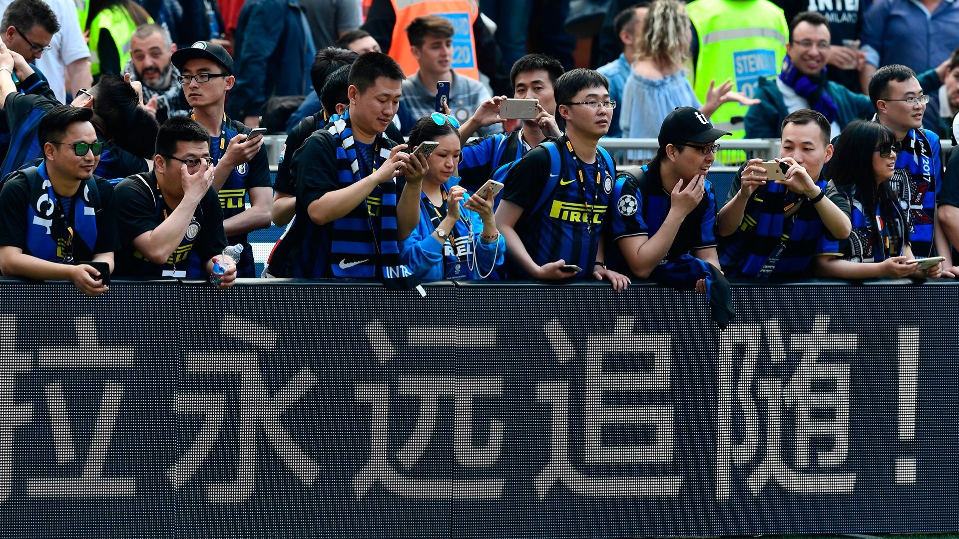 Fans Inter AC Milan derby