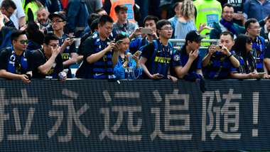 Fans Inter AC Milan derby