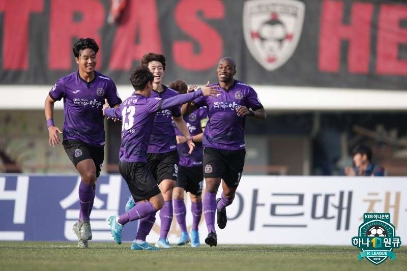 안양 K리그2 준플레이오프 팔라시오스 득점