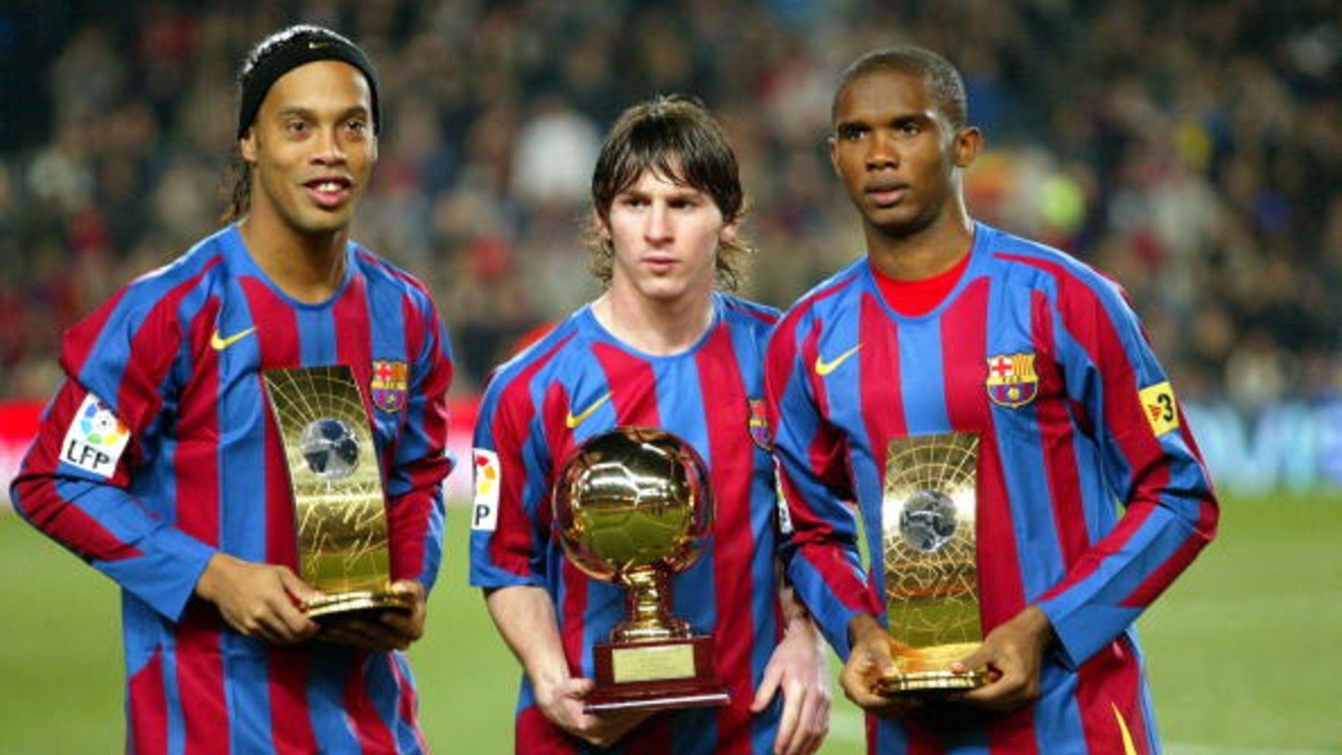 Ronaldinho, Lionel Messi, Samuel Eto'o