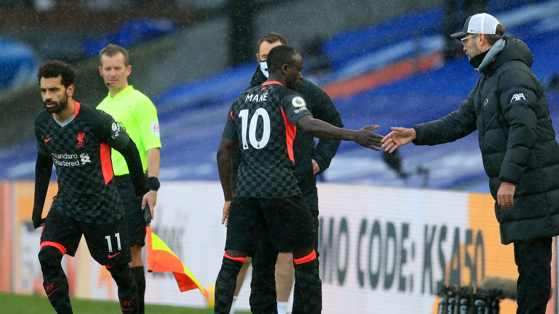 Mohamed Salah Sadio Mane Jurgen Klopp Liverpool Crystal Palace 2020-21