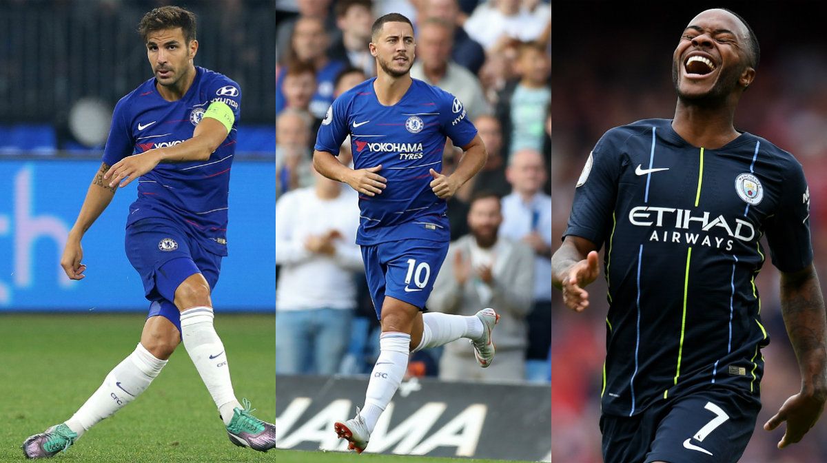 Collage Fabregas Hazard Sterling