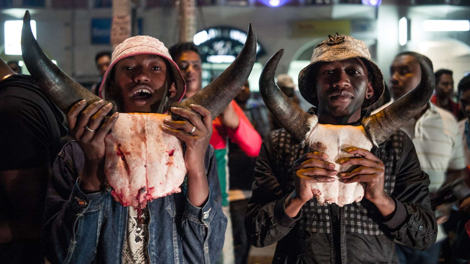 Madagascar fans celebrate AFCON