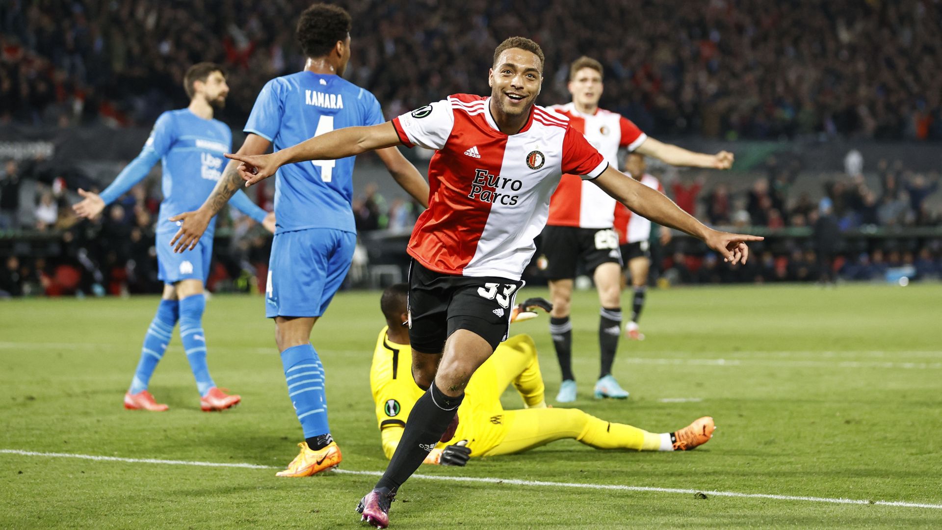 Cyriel Dessers Feyenoord Marseille Europa League 28042022