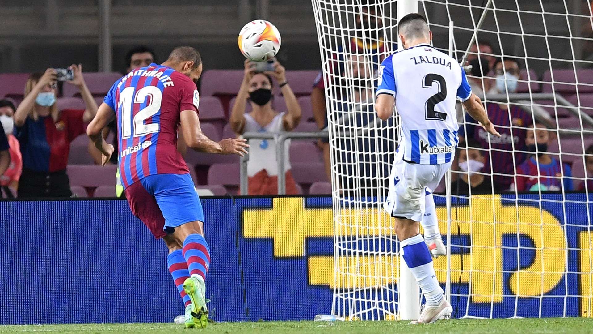 Martin Braithwaite Barcelona vs Real Sociedad La Liga 2021-22