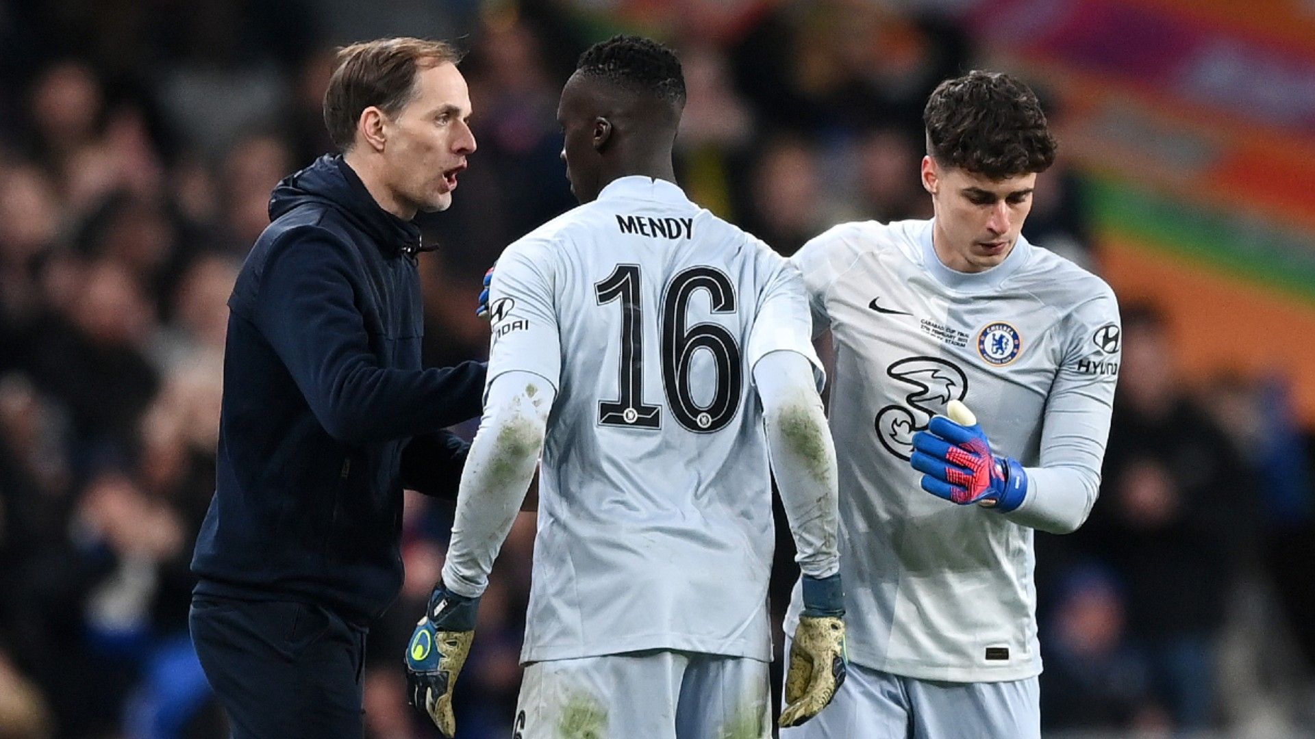 Tuchel Mendy Kepa Chelsea Liverpool Carabao Cup final 27 02 2022