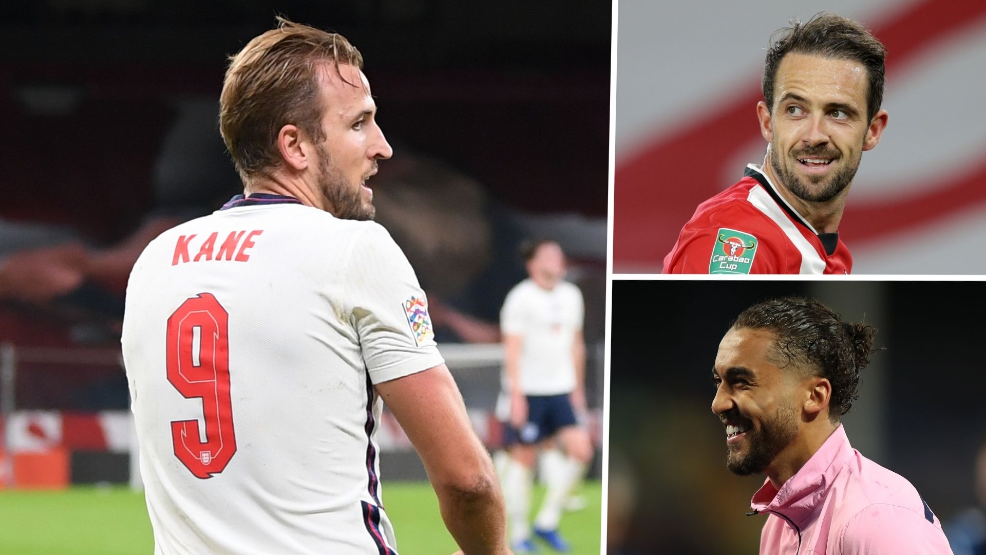 Harry Kane Danny Ings Dominic Calvert-Lewin England GFX