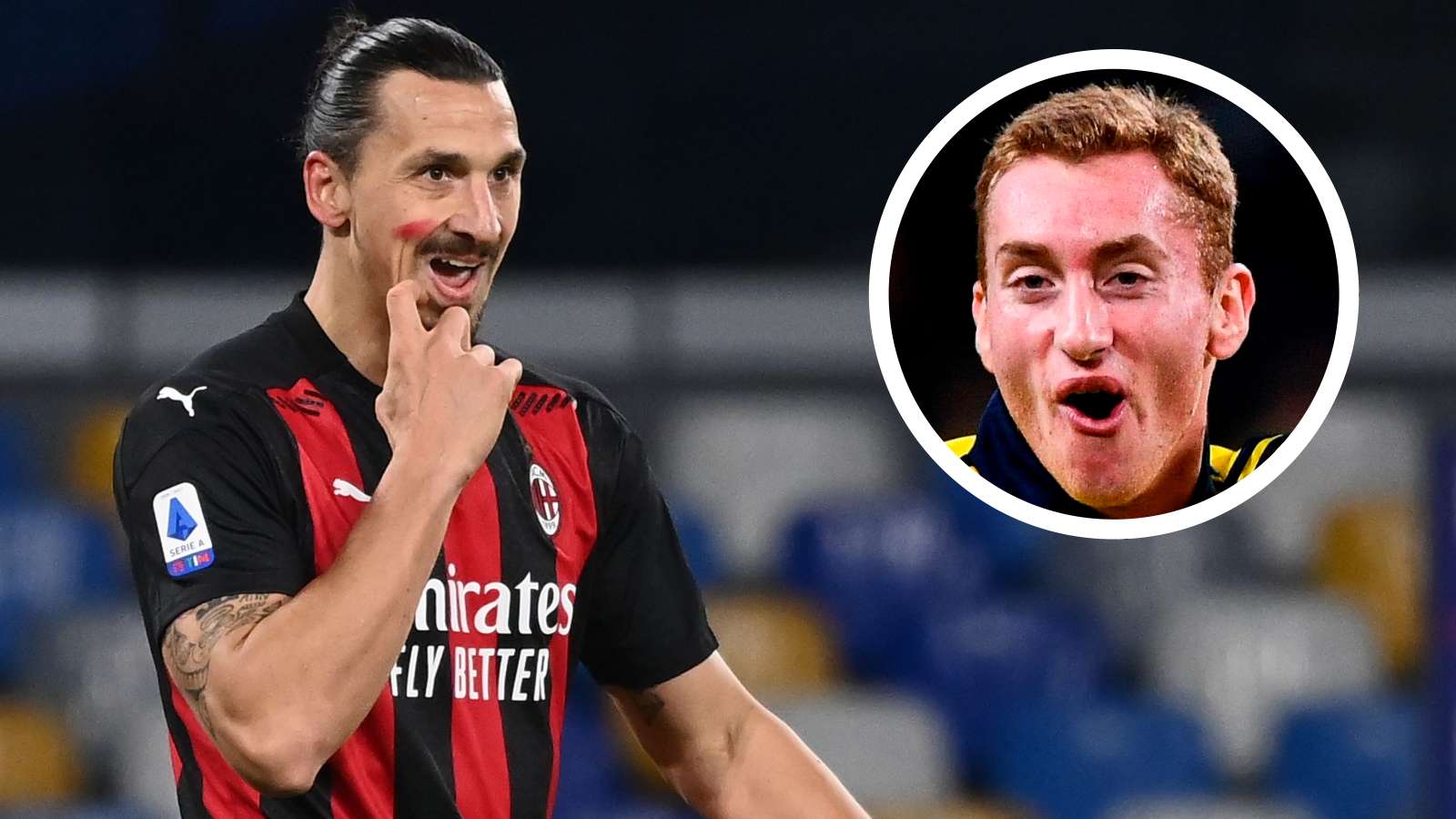 GFX Zlatan Ibrahimovic Dejan Kulusevski