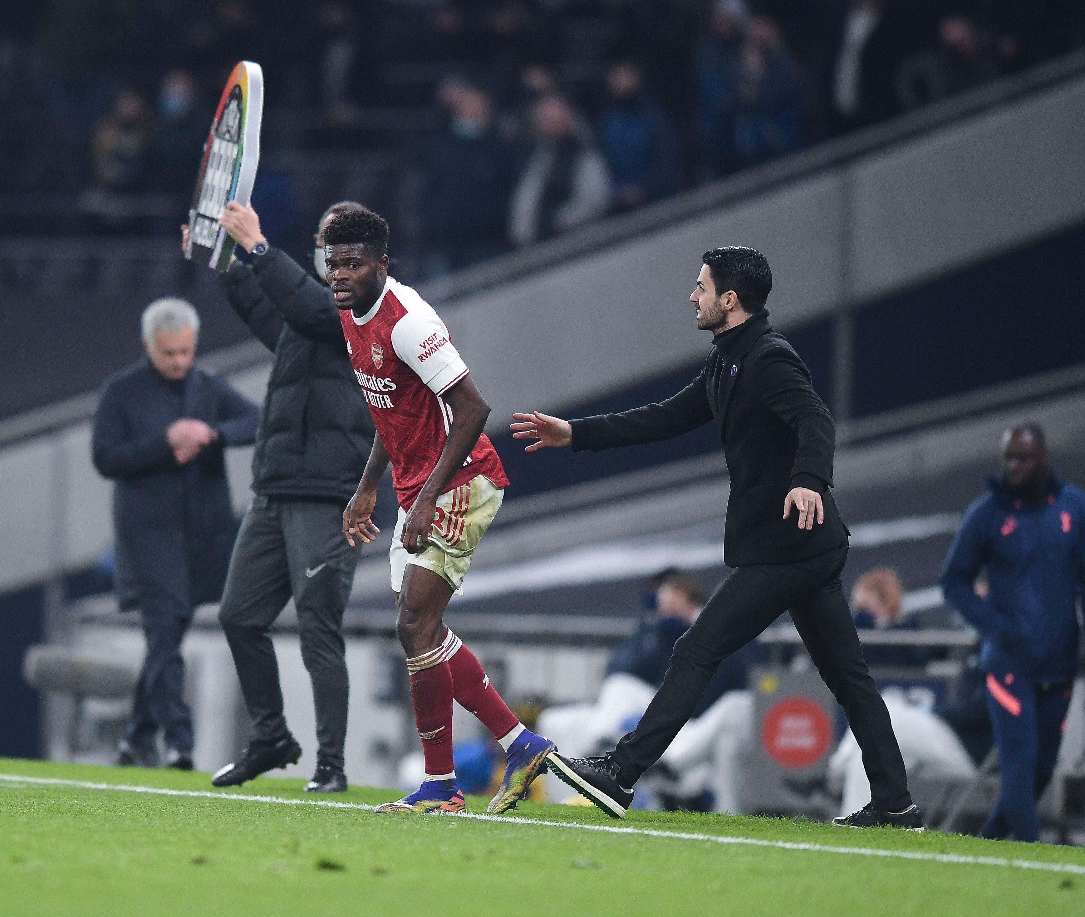 Mikel Arteta Thomas Partey Tottenham vs Arsenal 06122020