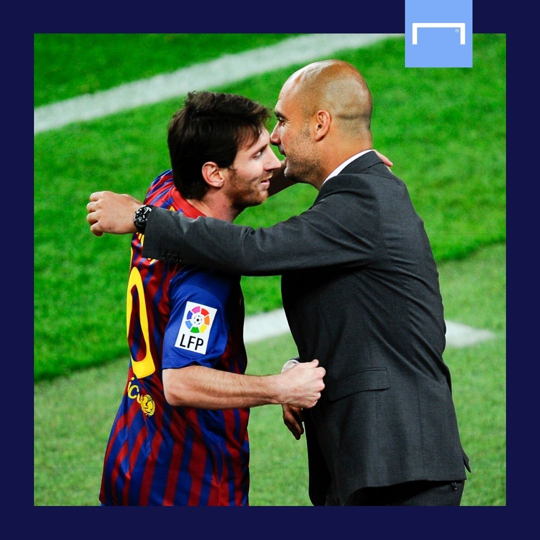 Lionel Messi Pep Guardiola Barcelona GFX