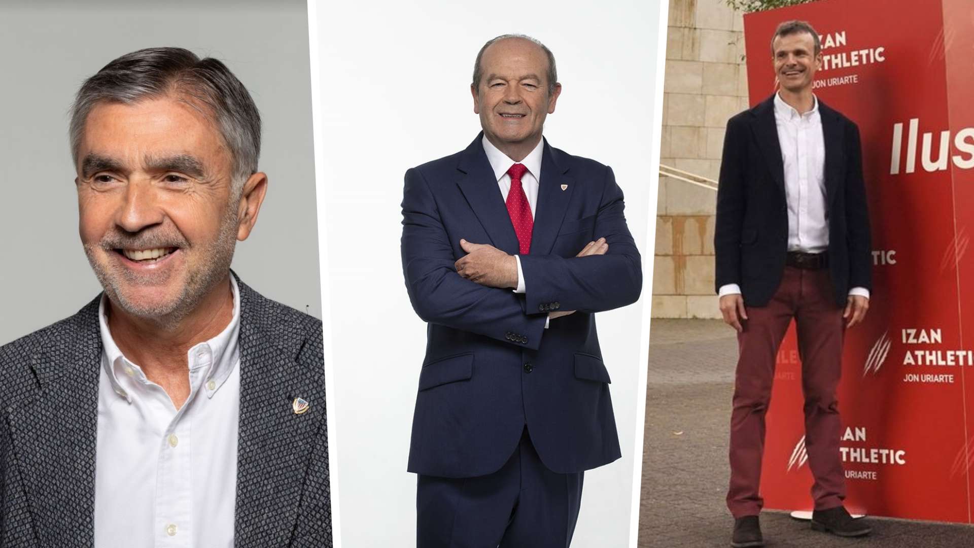 Iñaki Arechabaleta, Ricardo Barkala y Jon Uriarte, candidatos a la presidencia del Athletic Club