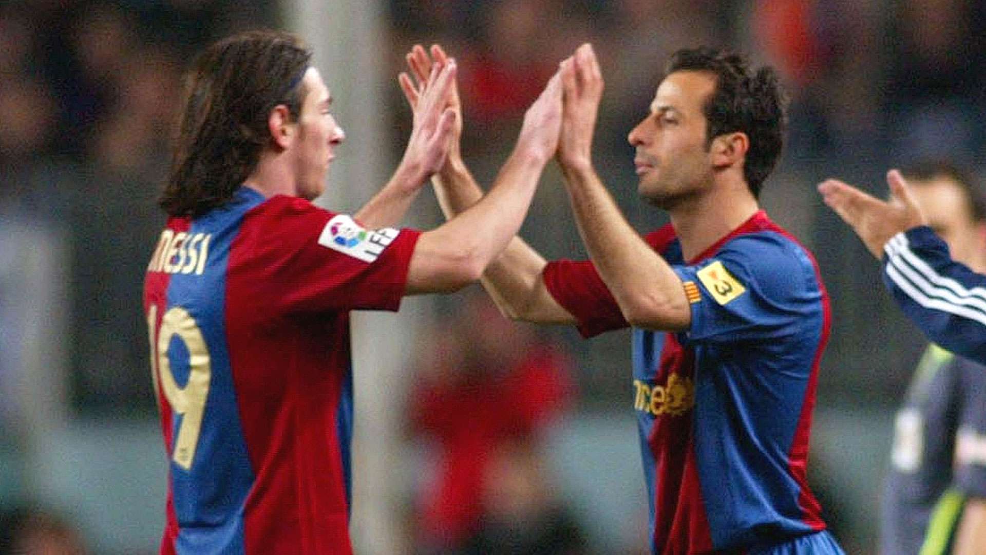 Ludovic Giuly Lionel Messi Barcelona 2007