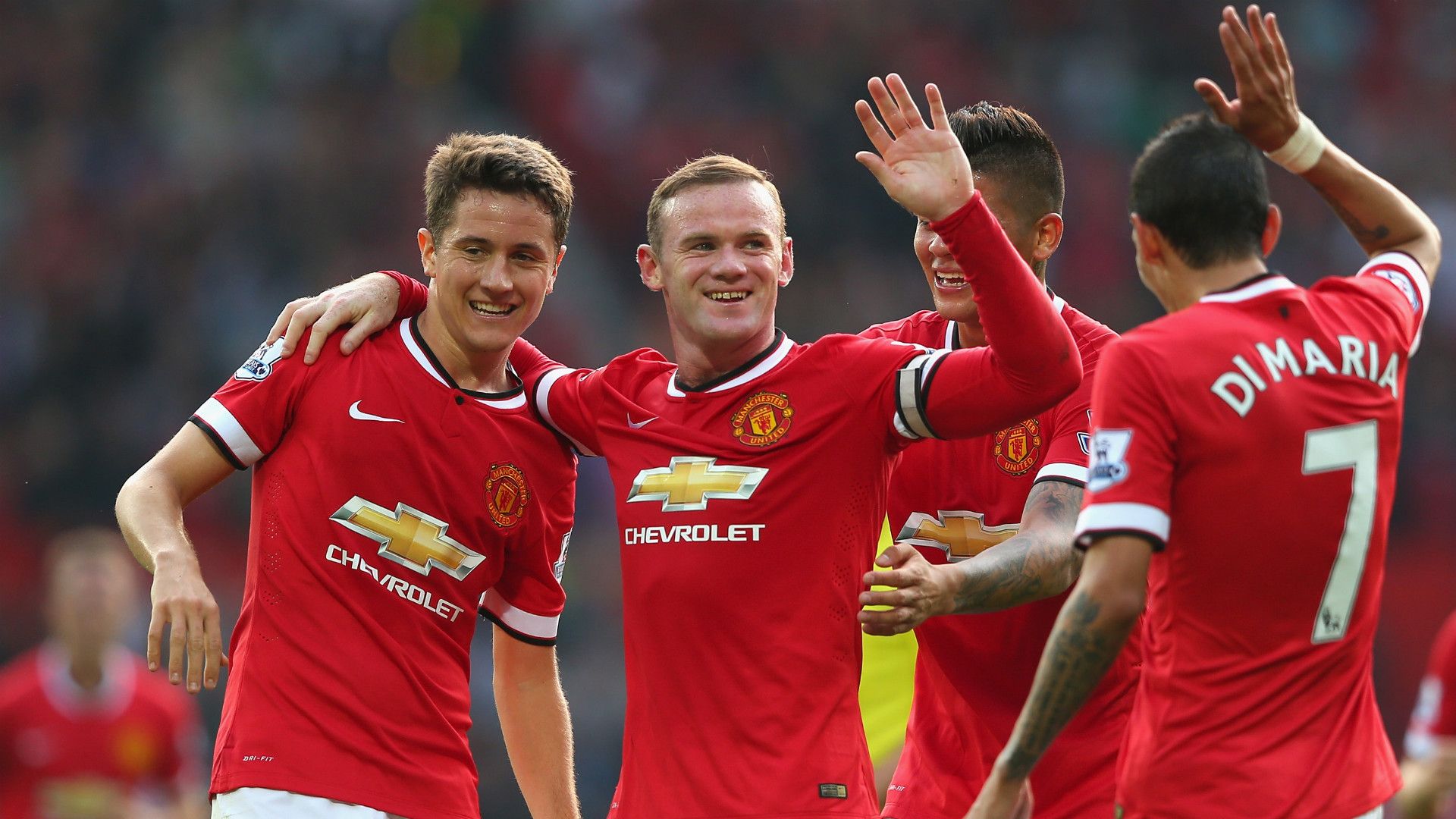 Ander Herrera, Wayne Rooney, Angel Di Maria | Manchester United 4-0 QPR | Old Trafford | Premier League