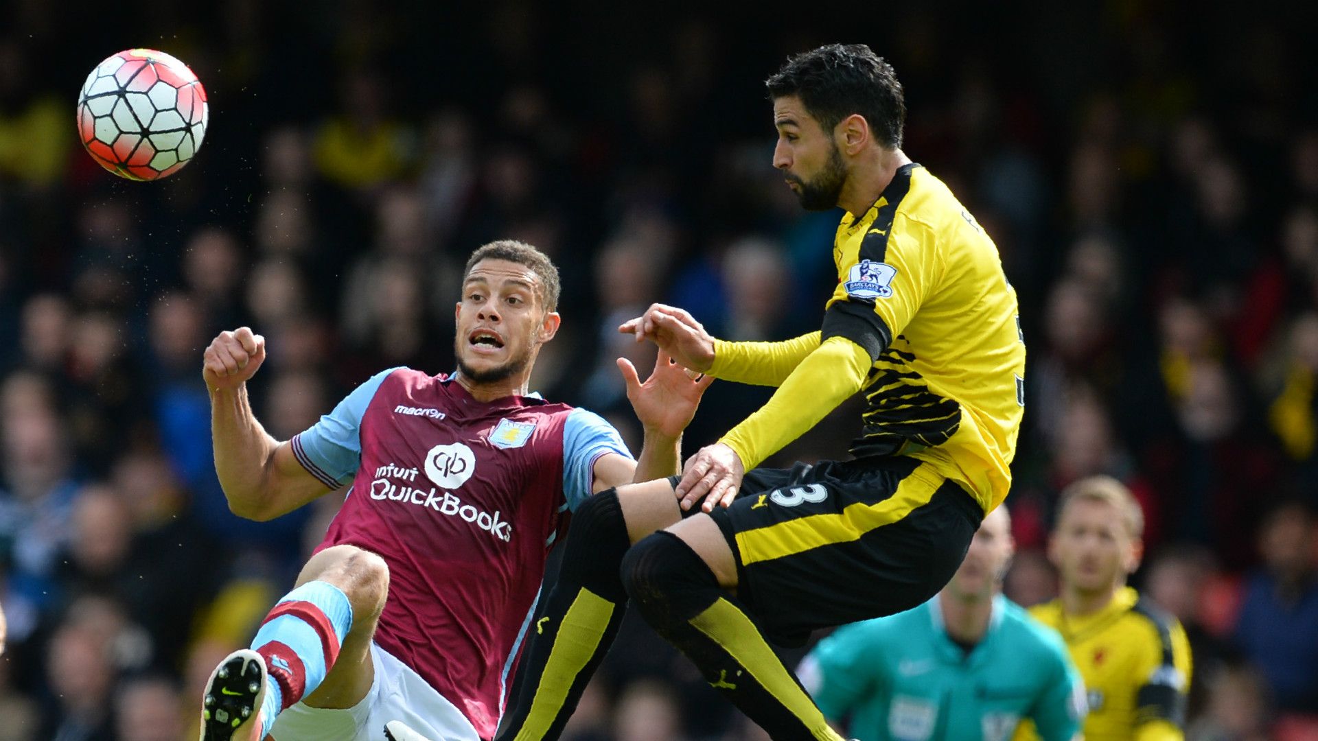 HD Miguel Britos Watford Rudy Gestede Aston Villa Premier League 30042016