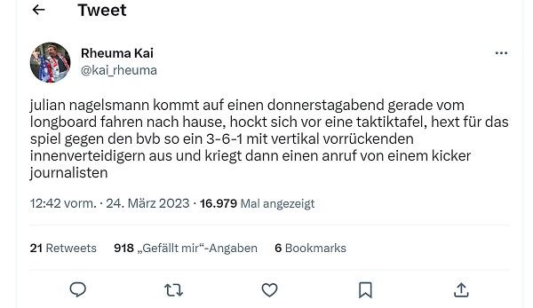 Bayern Nagelsmann reactions