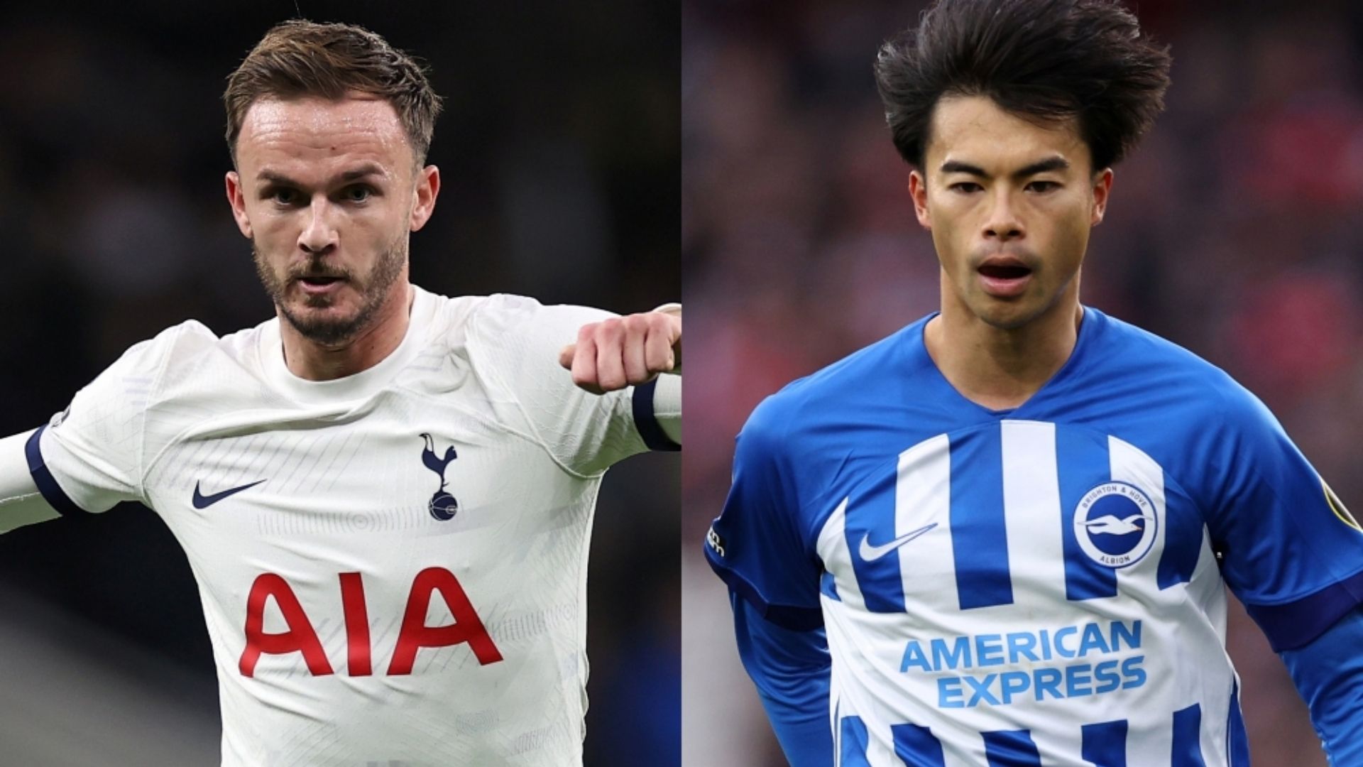 James Maddison Tottenham Kaoru Mitoma Brighton