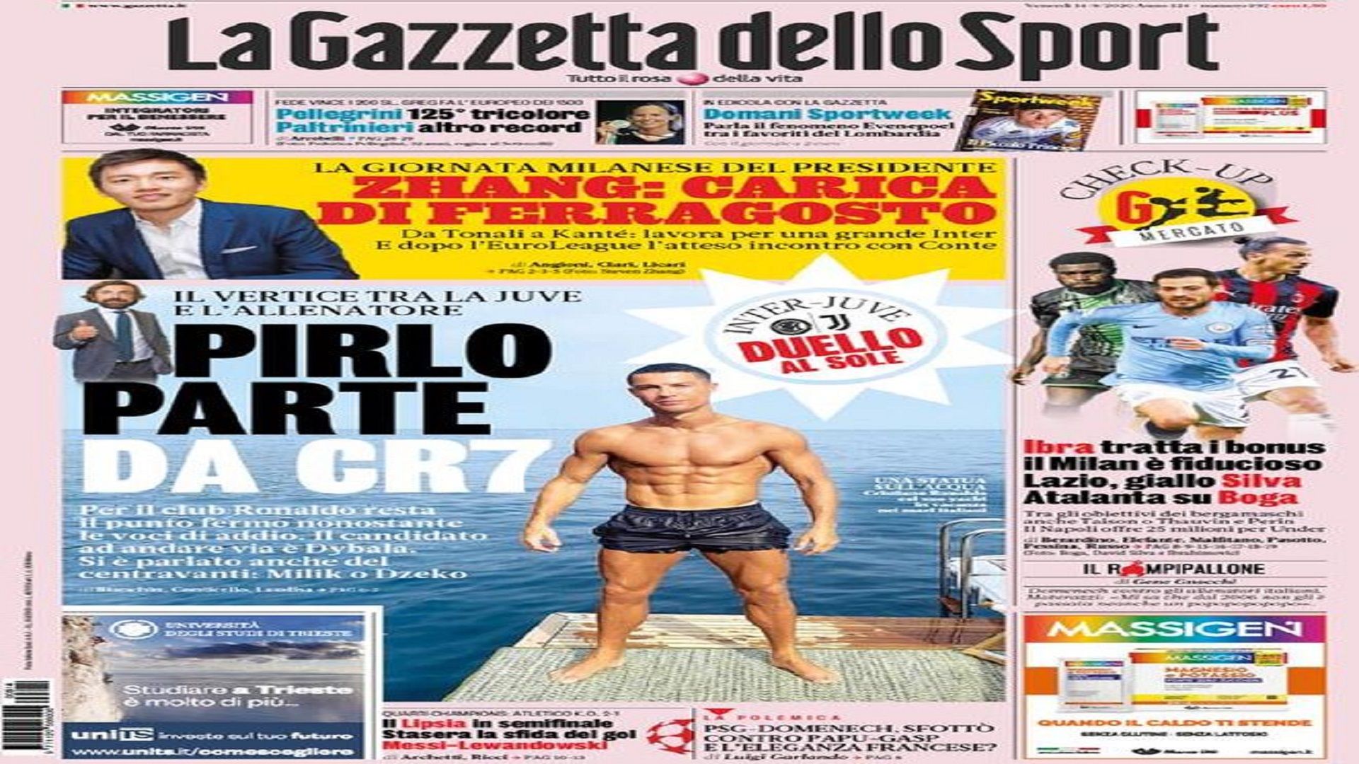 Newspapers 14 August