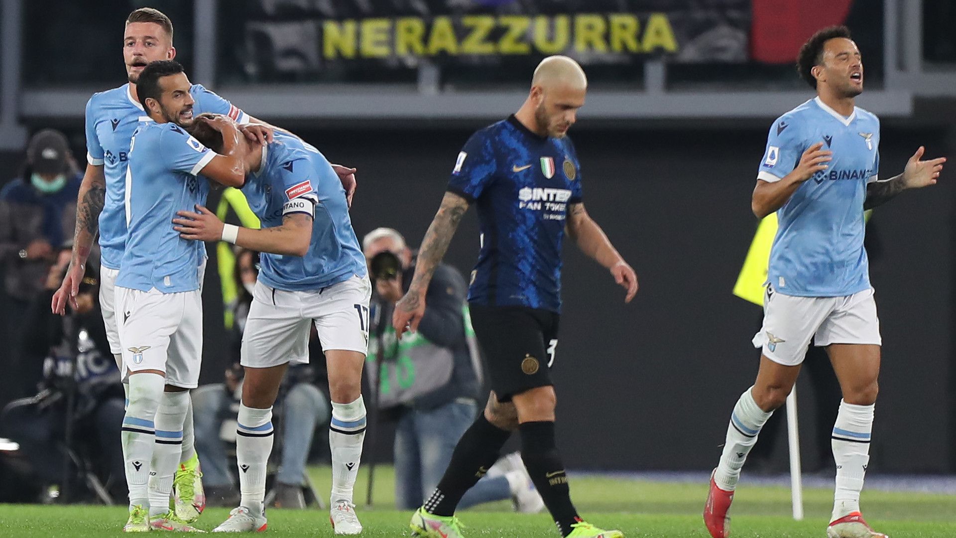 Lazio Inter celebration Serie A