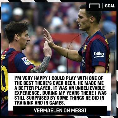 Thomas Vermaelen Lionel Messi