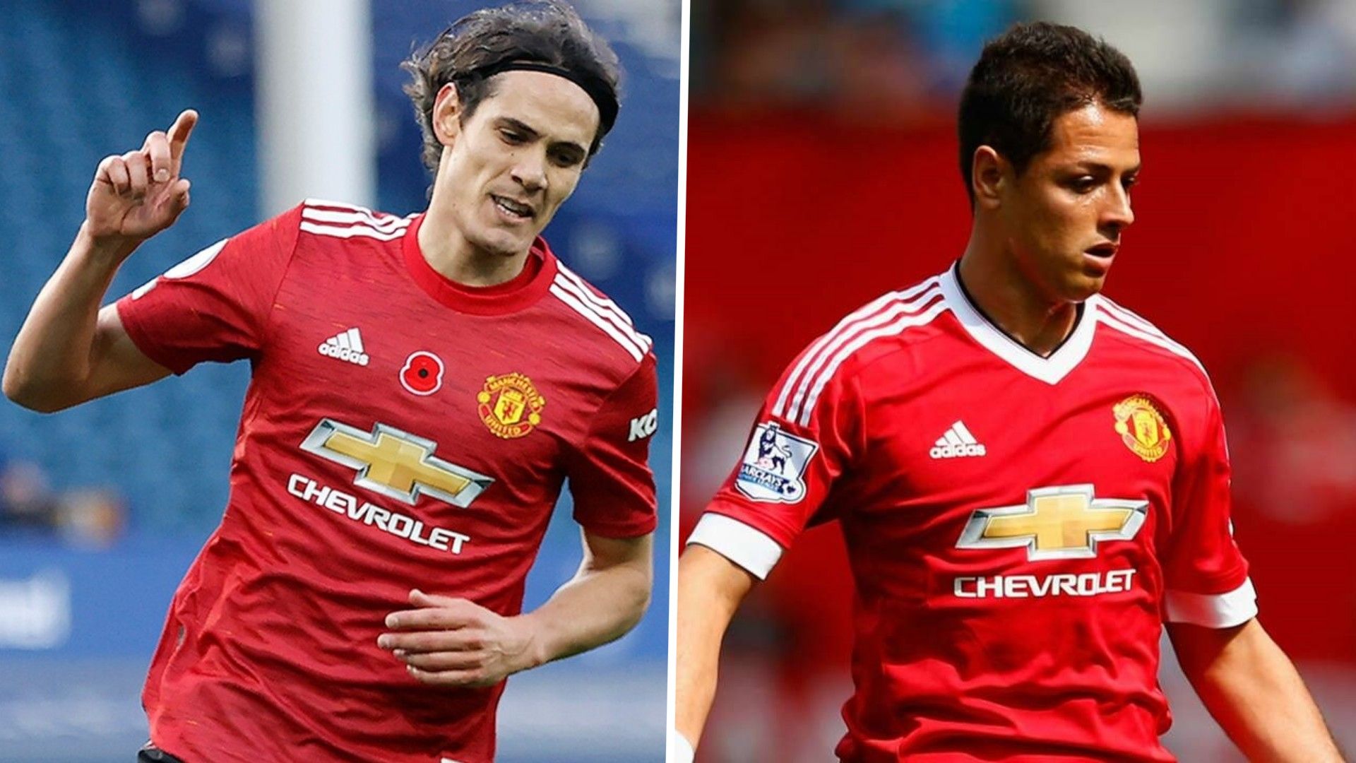 Edinson Cavani Chicharito Manchester United
