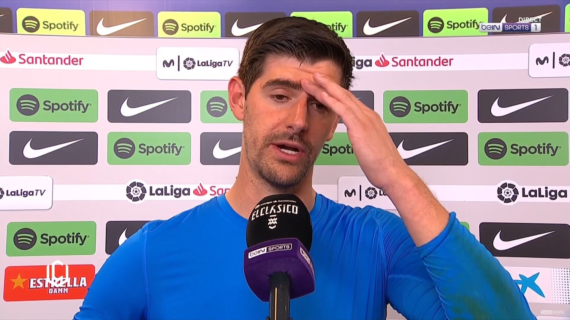 Thibaut Courtois Clasico Barça Real bein Sports