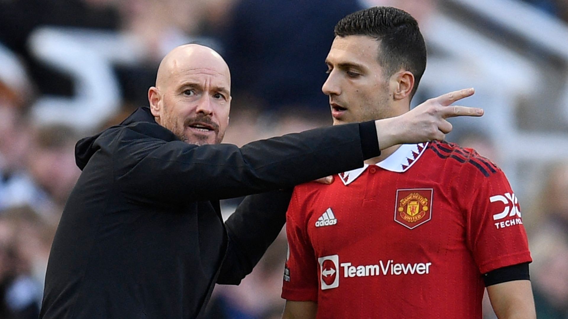 Erik ten Hag Diogo Dalot Manchester United 2022-23