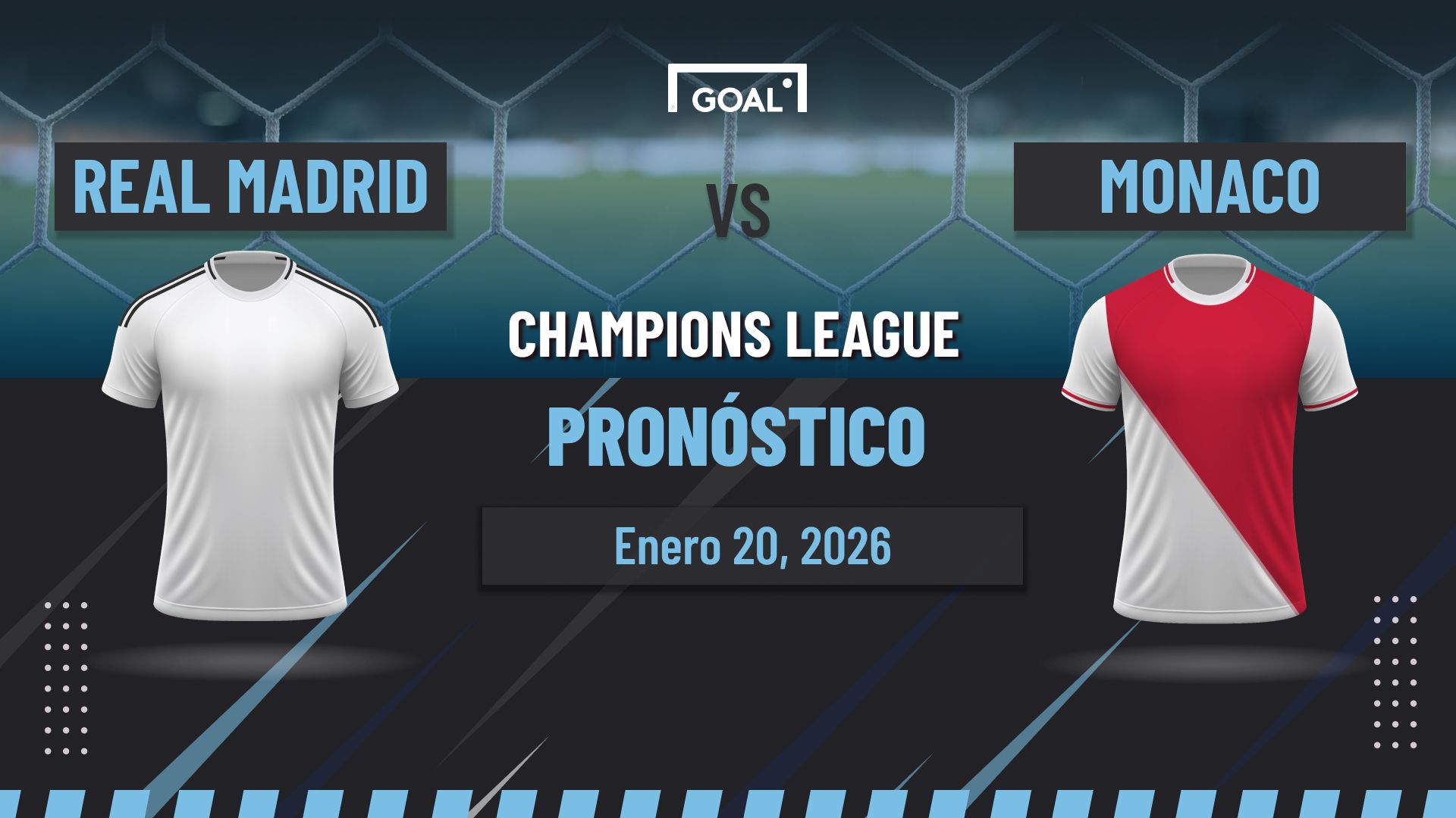 Real Madrid vs Mónaco Pronóstico y Apuestas Champions League | 20/01/26