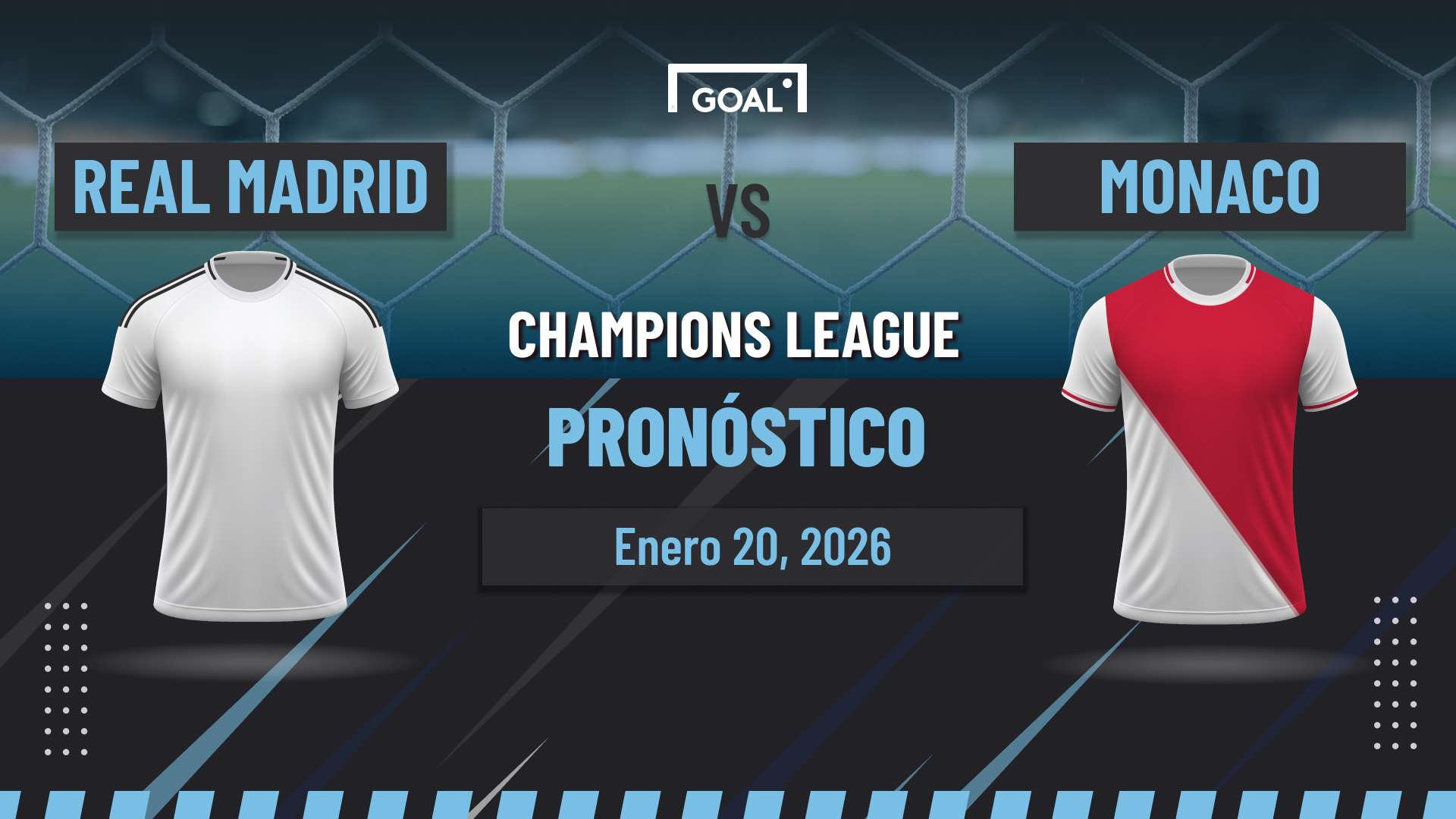 Real Madrid vs Mónaco Pronóstico y Apuestas Champions League | 20/01/26